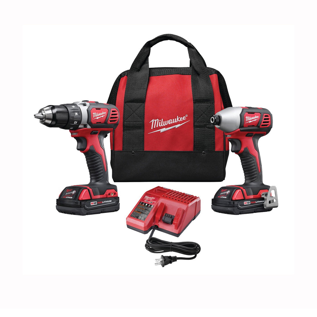 Milwaukee 2691-22 Combination Kit, Battery Included, 18 V, 2-Tool, Lithium-Ion Battery