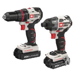 PORTER-CABLE PCCK618L2 Combination Tool Kit, Battery Included, 20 V, Lithium-Ion