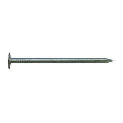 ORGILL BULK NAILS 0069072 Roofing Nail, Hand Driven, 1-1/4 in L, 11 Gauge, Steel, Galvanized, Flat Head, Round Shank