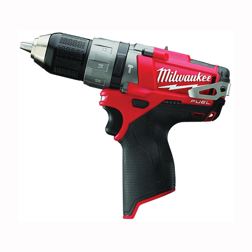 Milwaukee 2404-20 Hammer Drill/Driver, Tool Only, 12 V, 4 Ah, 1/2 in Chuck, Keyless Chuck, 0 to 25,500 bpm