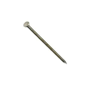 ProFIT 0054282 Finishing Nail, 12 in L, Carbon Steel, Hot-Dipped Galvanized, Flat Head, Round Shank, 50 lb