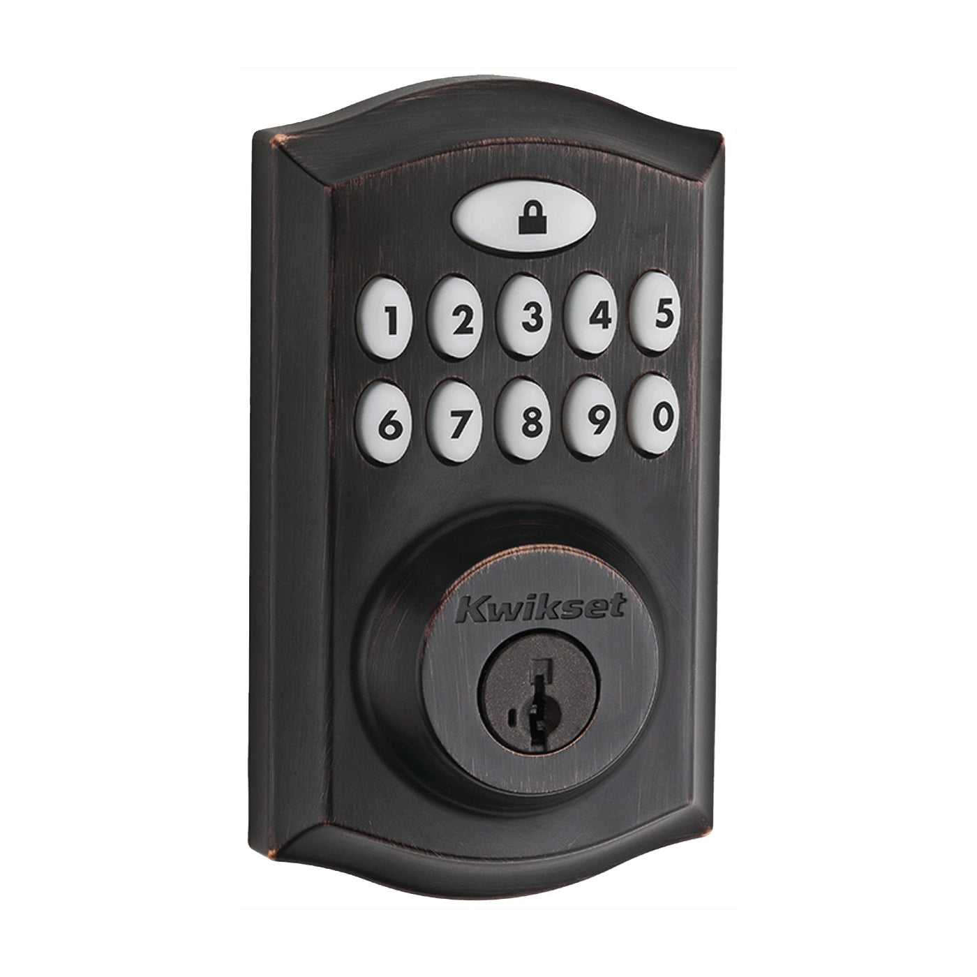 Kwikset 913TRL-11P Deadbolt, 2 Grade, Venetian Bronze, 2-3/8 x 2-3/4 in Backset, 1-3/8 to 1-3/4 in Thick Door