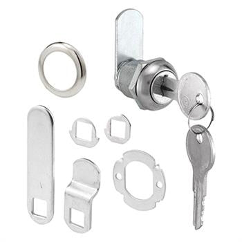 Defender Security U 9941 Drawer and Cabinet Lock, Keyed Lock, Y11 Yale Keyway, Stainless Steel