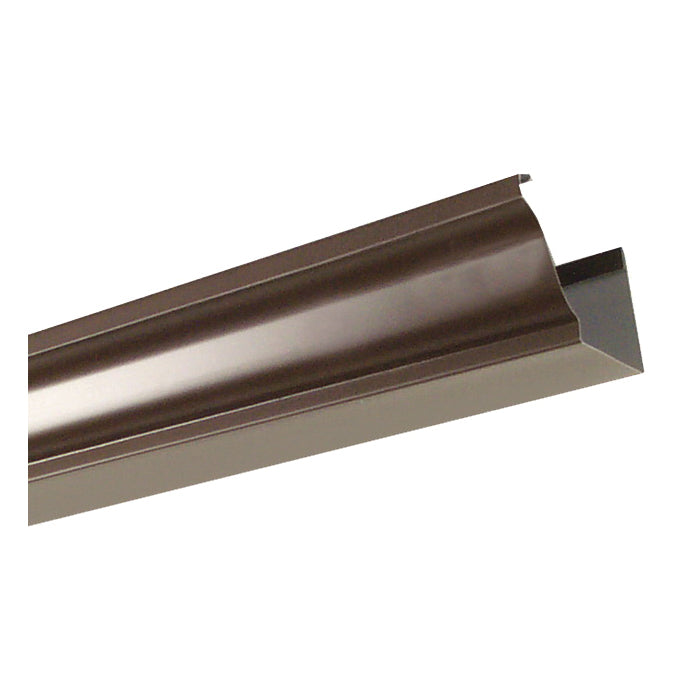 Amerimax 2400619120 Gutter, 10 ft L, 5 in W, 0.185 Thick Material, Aluminum, Brown