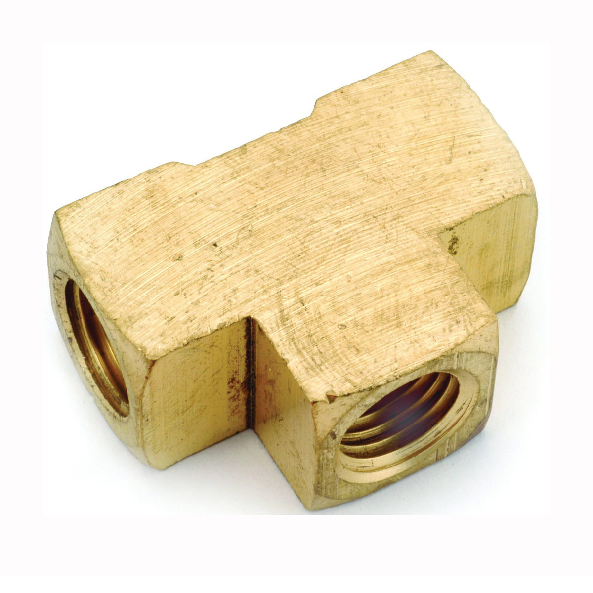 Anderson Metals 756101-02 Pipe Tee, 1/8 in, FPT, Brass, 1000 psi Pressure