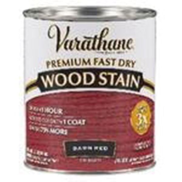 VARATHANE 307414 Wood Stain, Barn Red, Liquid, 1 qt, Can