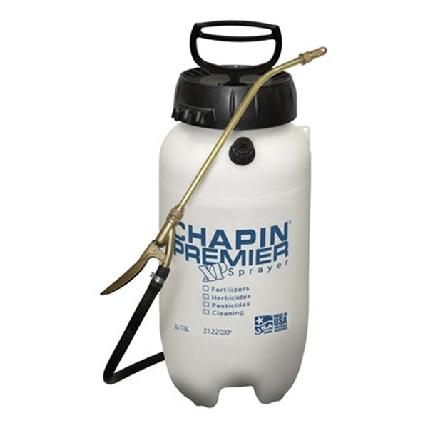 CHAPIN Premier Pro XP 21220XP Handheld Sprayer, 2 gal Tank, Poly Tank, 42 in L Hose, White