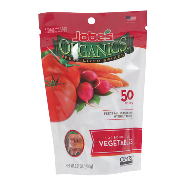 Jobes 6028 Organic Fertilizer Pack, Spike, 2-7-4 N-P-K Ratio