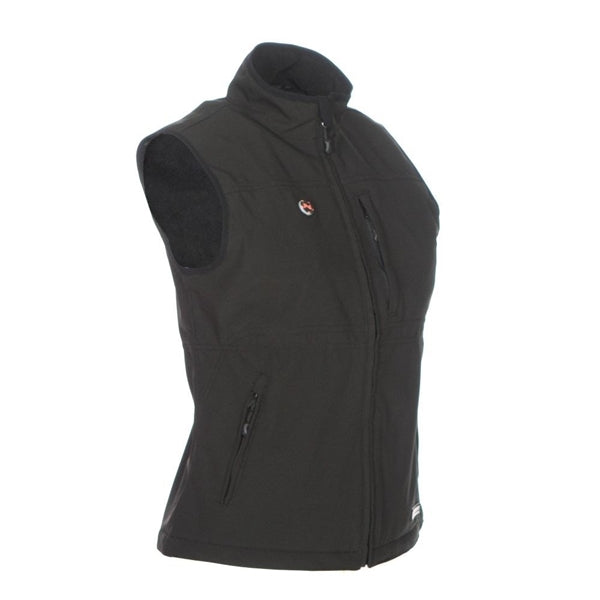 Mobile Warming Whitney Series MWJ13W02-LG-BLK Heated Vest, L, Women&#39;s, Fits to Chest Size: 40 in, Fabric, Black