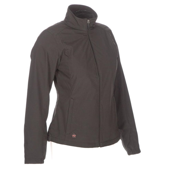 Mobile Warming MWJ16W03-SM-BLK Heated Jacket, S, Women&#39;s, Fits to Chest Size: 36 in, Fabric, Black