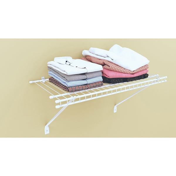 ClosetMaid 1021 Shelf Kit, 24 in L, 12 in W, Steel, White