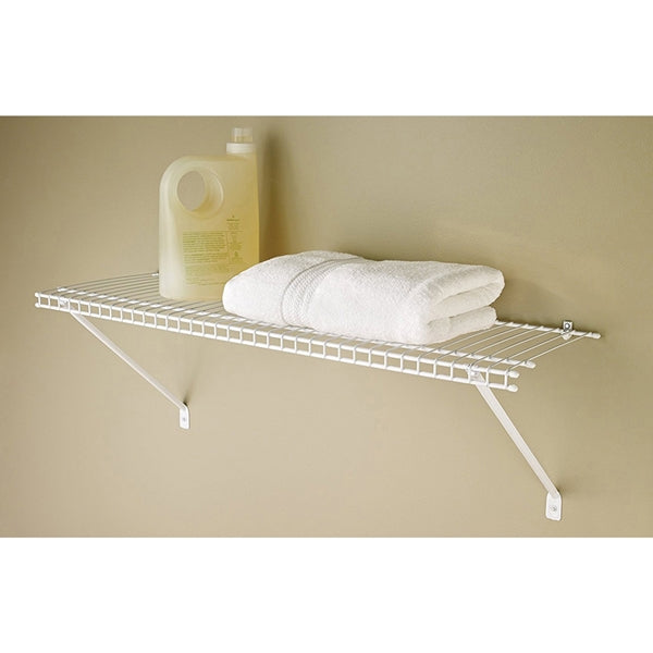 ClosetMaid 1021 Shelf Kit, 24 in L, 12 in W, Steel, White