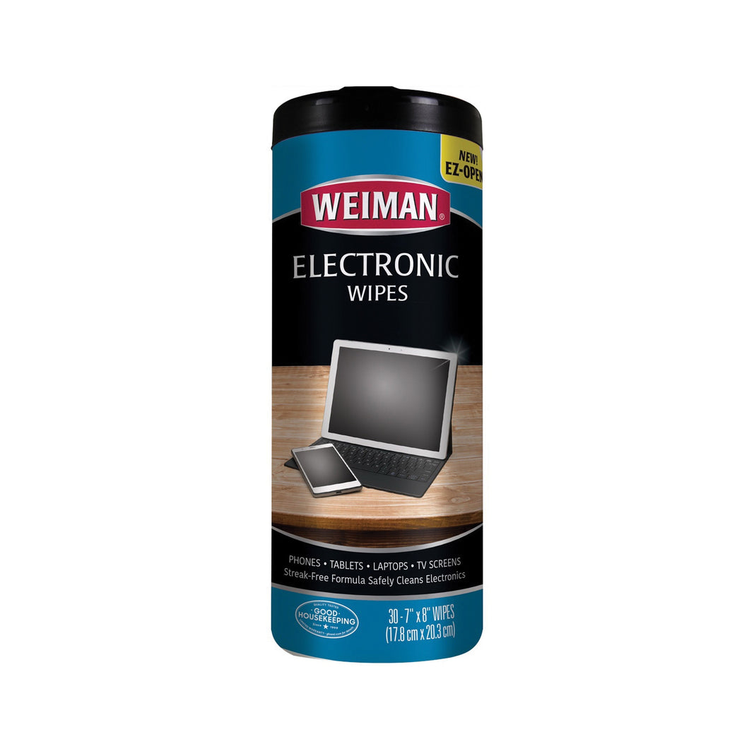 Weiman 93 Electronics Cleaning Wipes, 7 in L, 8 in W