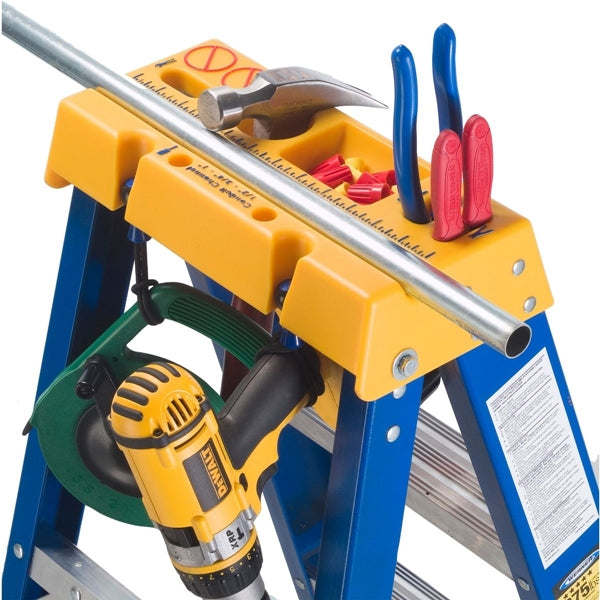 WERNER Old Blue OBEL06 Step Ladder, 6 ft H, Type IAA Duty Rating, Fiberglass, 375 lb