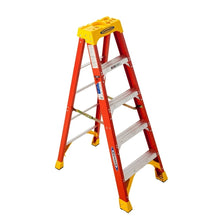 Load image into Gallery viewer, WERNER 6205 Step Ladder, 5 ft H, Type IA Duty Rating, Fiberglass, 300 lb
