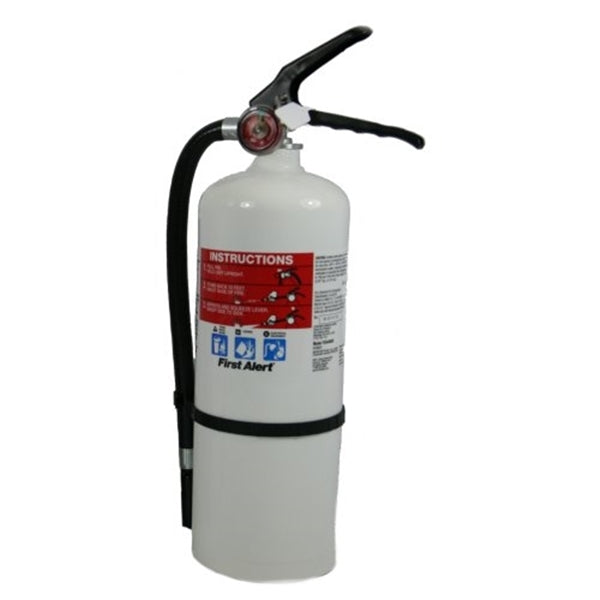 FIRST ALERT HOME2 Rechargeable Fire Extinguisher, 5 lb Capacity, Monoammonium Phosphate, 2-A:10-B:C Class