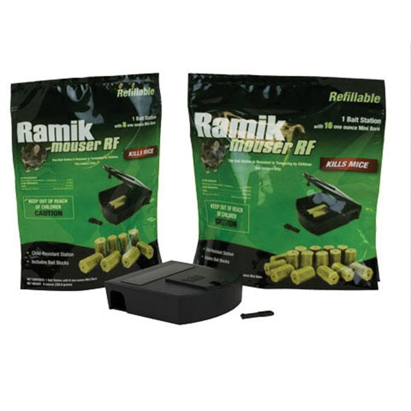 NEOGEN Ramik 000900 Refillable Bait Station, 16 oz Bait, Green