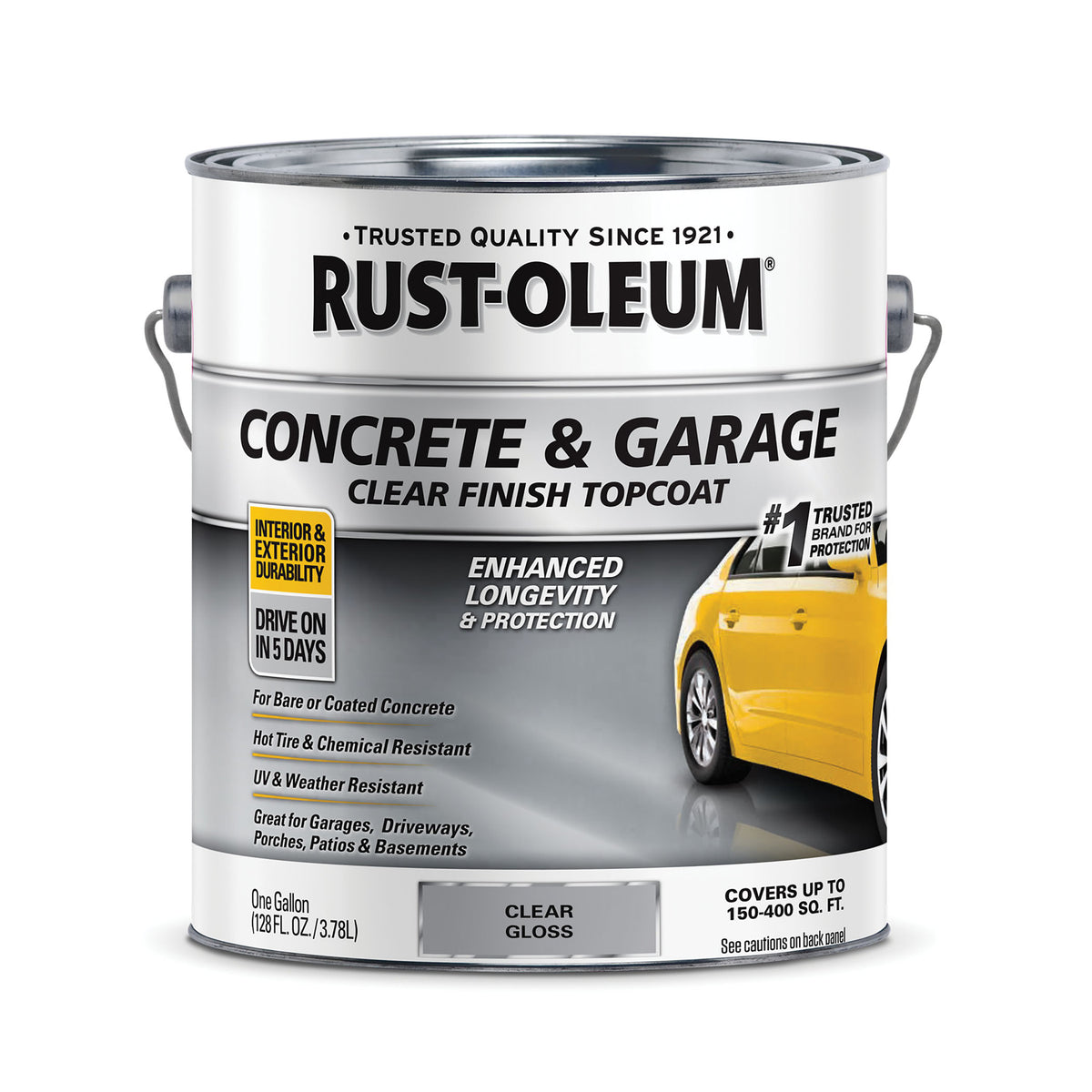 RUST-OLEUM 320202 Floor Coating, Gloss, Clear, 1 gal