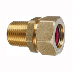 PRO-FLEX PFMF-3406 Tube to Pipe Adapter, 3/4 in, MNPT, Brass