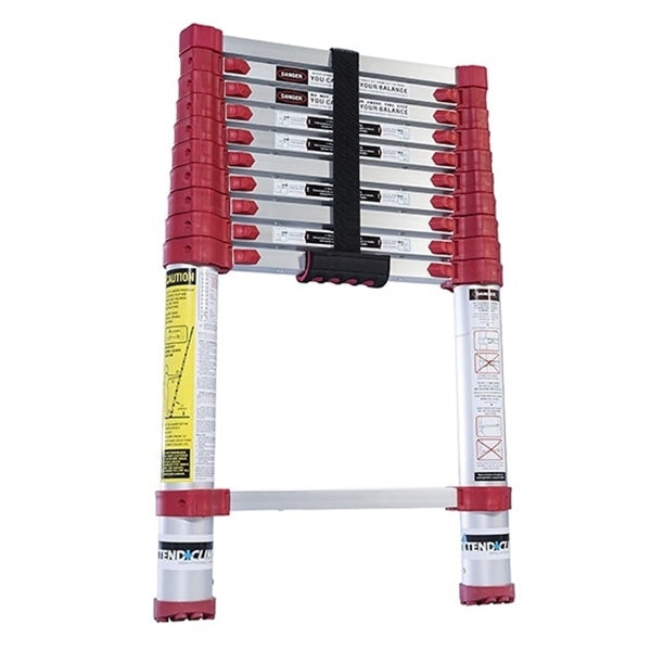 XTEND+CLIMB Home Series 760P Telescoping Ladder, 14-1/2 ft Max Reach H, 11-Step, 250 lb, 1-1/2 in D Step, Aluminum