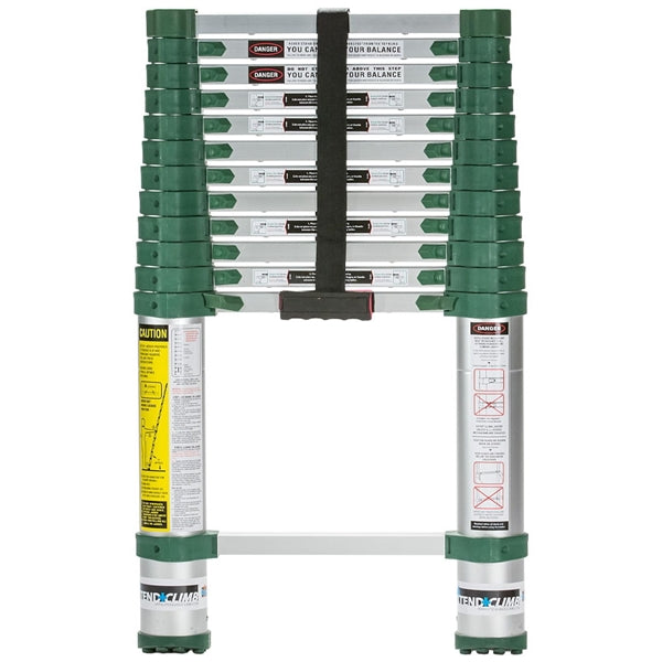 XTEND+CLIMB Pro Series 780P Telescoping Ladder, 16-1/2 ft Max Reach H, 13-Step, 250 lb, 1-1/2 in D Step, Aluminum
