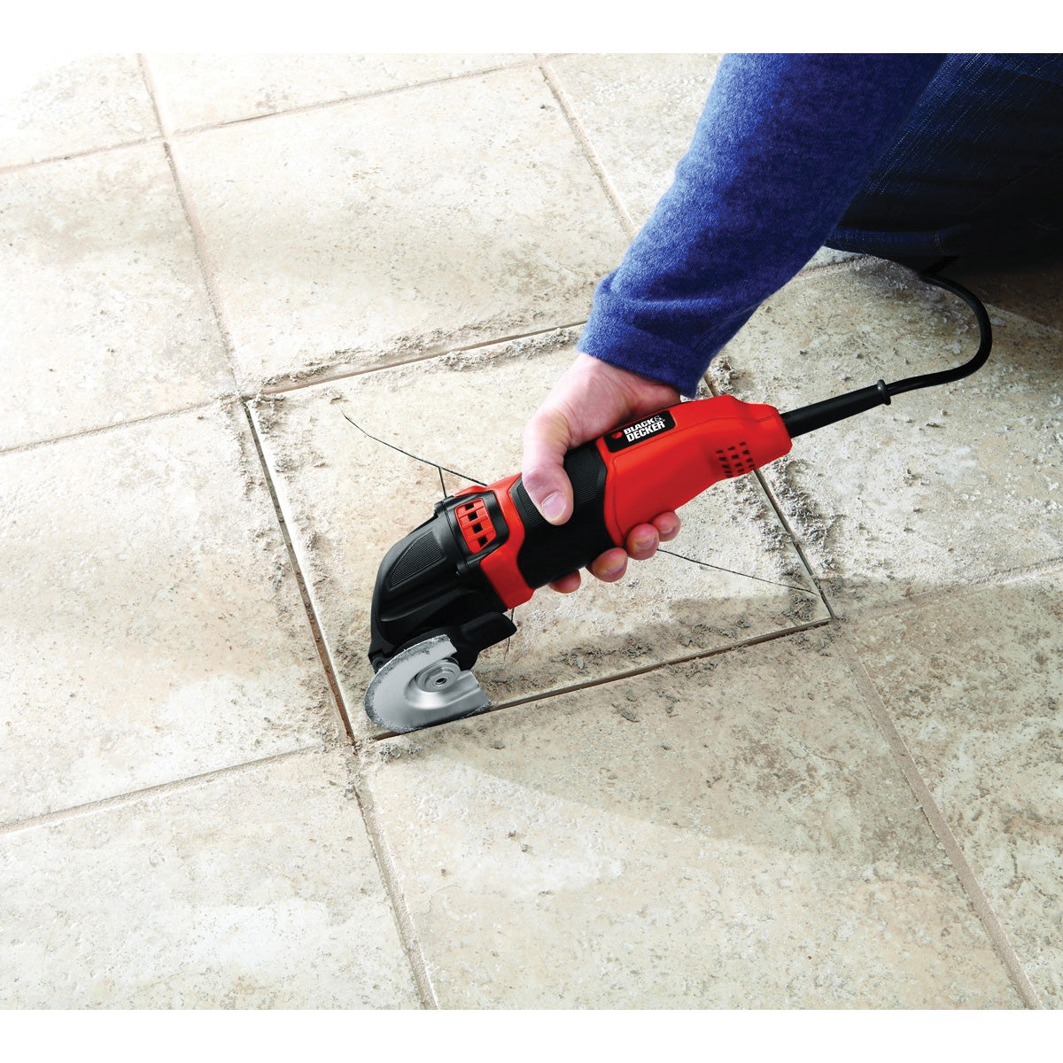 Black+Decker BD200MTB Oscillating Multi-Tool, 2 A, 10,000 to 20,000 rpm Speed