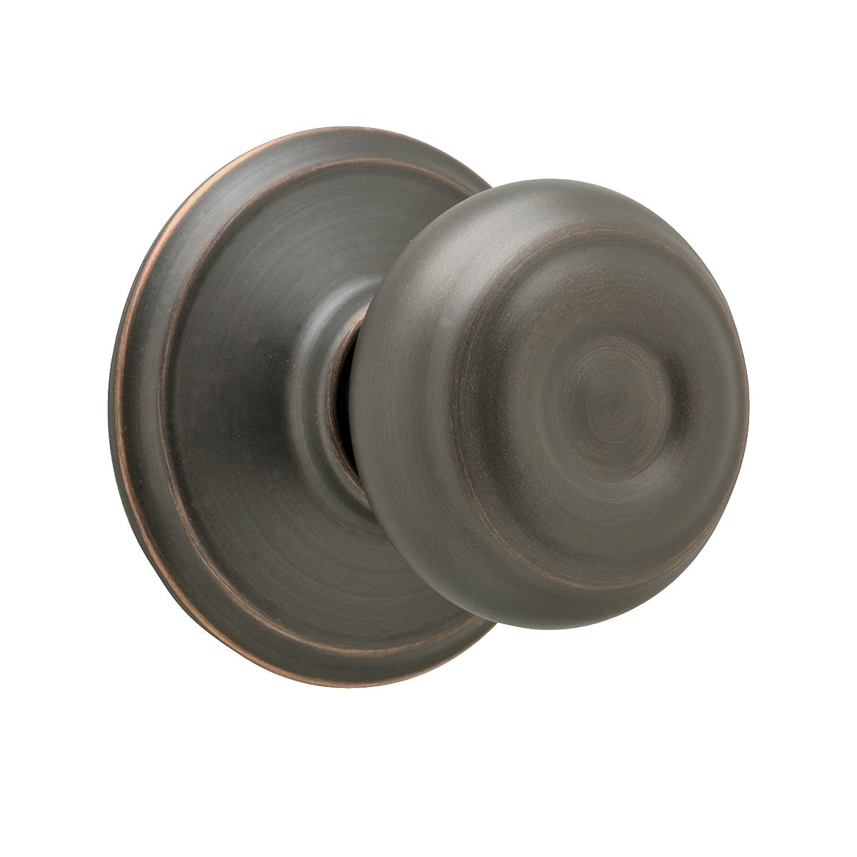 Schlage Georgian Series F10VGEO716 Passage Door Knob, Metal, Aged Bronze