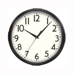 Westclox Classic 1950 Series 32042BK Clock, Round, Black Frame, Plastic Clock Face, Analog