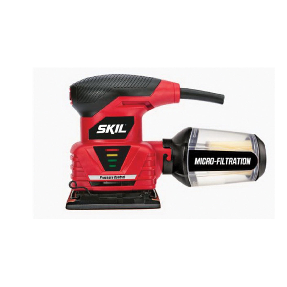 SKIL 7292-02 Palm Sander, 2 A, 1/4 in Sheet, Includes: (1) Paper Punch Plate and (1) 7292-02 Sheet Palm Sander