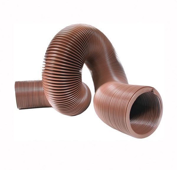 CAMCO 39621 Sewer Hose, 10 ft Extended, 16 in Compressed L, HTS Vinyl, Brown