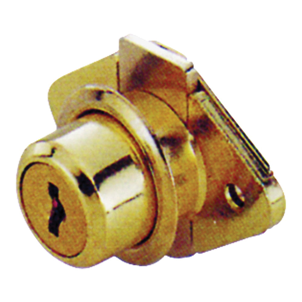 ProSource 6298319-3L Drawer Lock, Keyed Lock, Yale Keyway, Steel, Brass