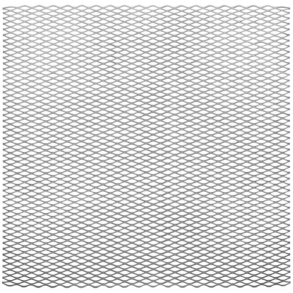 Stanley Hardware 4076BC Series N341-545 Expanded Grid Sheet, 18 Thick Material, 24 in W, 24 in L, Steel, Plain