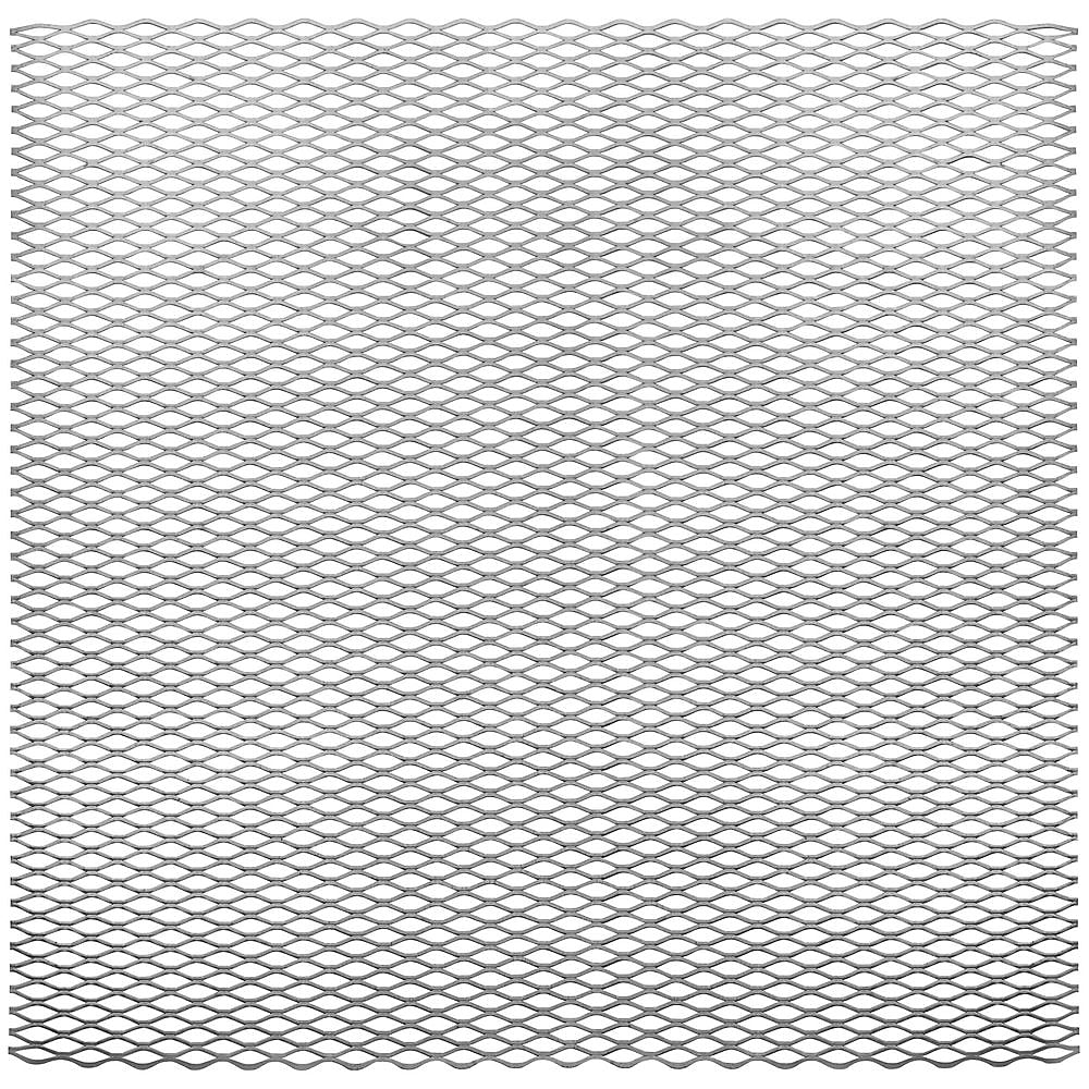Stanley Hardware 4076BC Series N341-545 Expanded Grid Sheet, 18 Thick Material, 24 in W, 24 in L, Steel, Plain