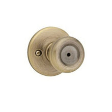 Load image into Gallery viewer, Kwikset 300T 5 CP RCL RCS Privacy Door Knob, Antique Brass

