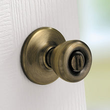Load image into Gallery viewer, Kwikset 300T 5 CP RCL RCS Privacy Door Knob, Antique Brass
