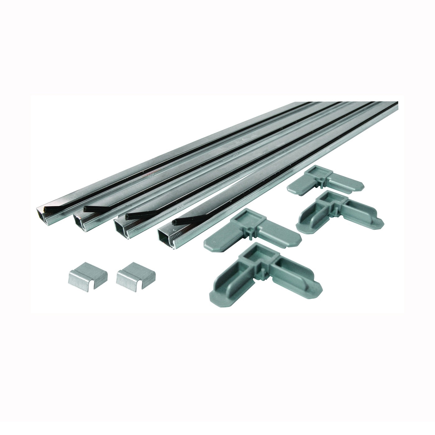 Make-2-Fit PL 7803 Screen Frame Kit, 3 ft L x 3/4 in W Dimensions, Aluminum, Mill, 10-Piece