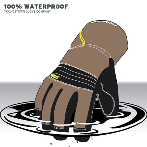 Youngstown Glove 11-3460-60-XXL Extra-Tough Work Gloves, Men's, 2XL, 10 to 10-1/2 in L, Wing Thumb, Gauntlet Cuff