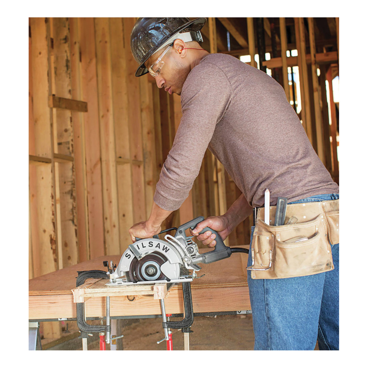 SKIL SPT77W-22 Circular Saw, 15 A, 7-1/4 in Dia Blade, 0.812 in Arbor, 51 deg Bevel