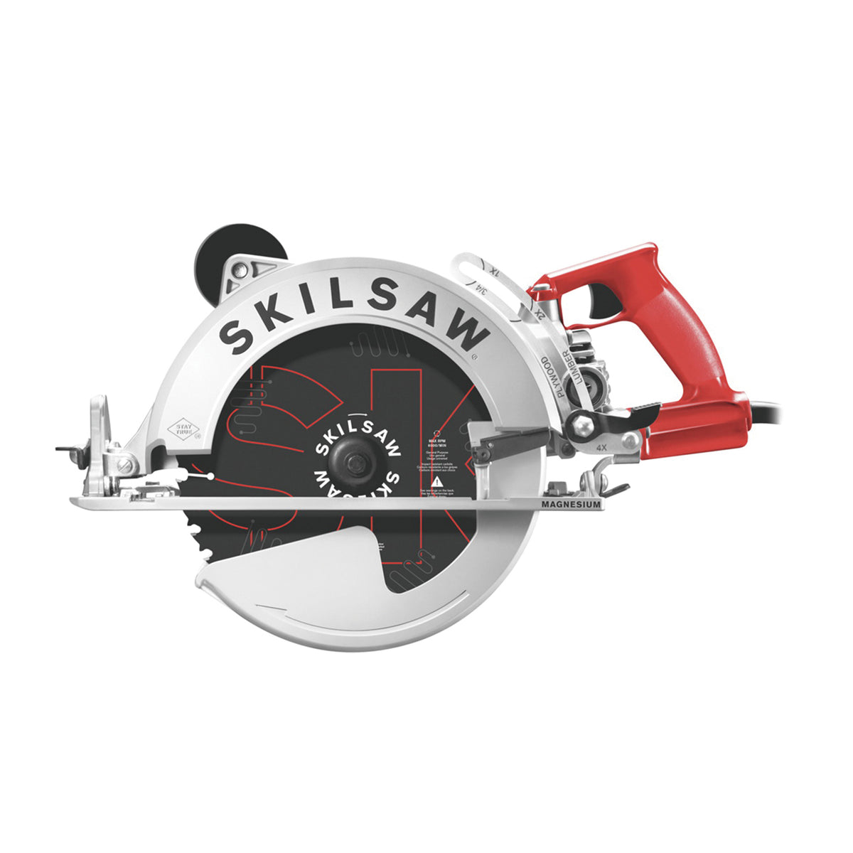 SKIL SPT70WM-22 Circular Saw, 15 A, 10-1/4 in Dia Blade, 0.812 in Arbor, 3-11/16 in D Cutting, 51 deg Bevel