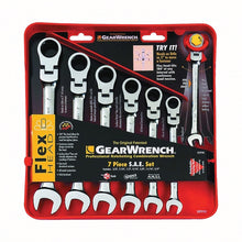 Load image into Gallery viewer, GearWrench 9700 Wrench Set, 7-Piece, Steel, Specifications: SAE Measurement
