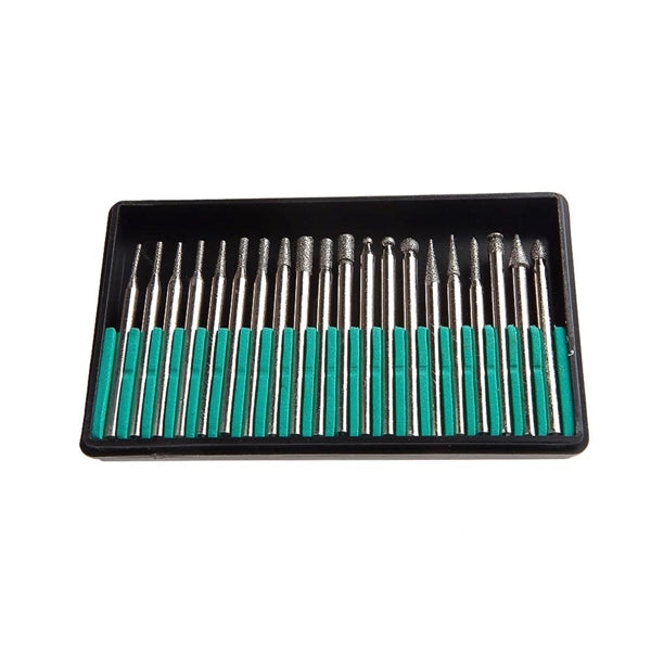 Forney 60238 Point Set, 1/8 in Dia Shank, Diamond