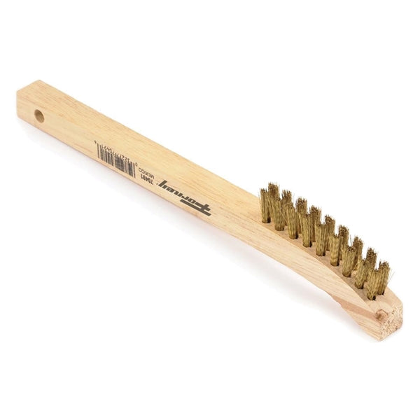 Forney 70491 Scratch Brush, 0.006 in L Trim, Brass Bristle