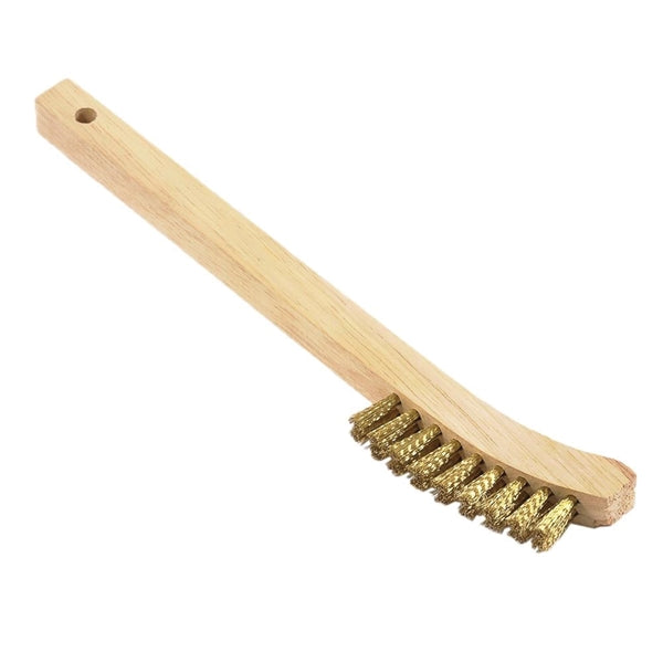 Forney 70491 Scratch Brush, 0.006 in L Trim, Brass Bristle