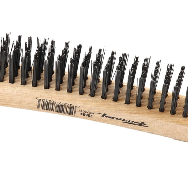 Forney 70504 Scratch Brush, 0.014 in L Trim, Carbon Steel Bristle