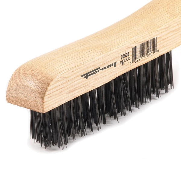 Forney 70505 Scratch Brush, 0.014 in L Trim, Carbon Steel Bristle