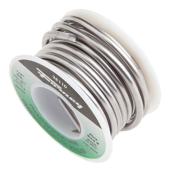 Forney 38110 Solder, 8 oz, Solid, Silver/White, 421 deg F Melting Point