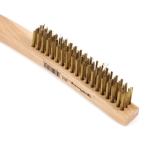 Forney 70518 Scratch Brush, 0.012 in L Trim, Brass Bristle