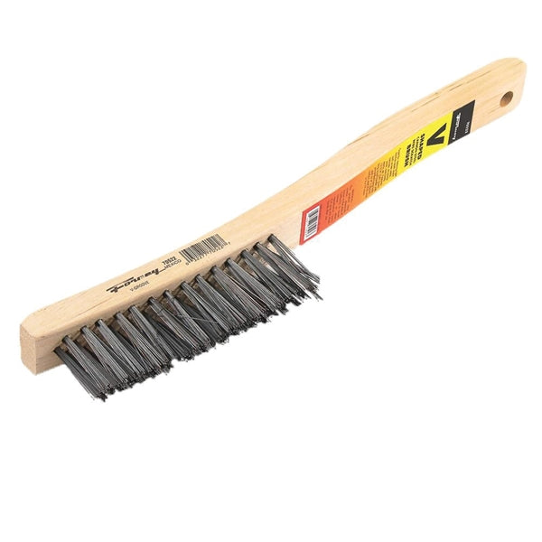 Forney 70522 Scratch Brush, 0.014 in L Trim, Carbon Steel Bristle