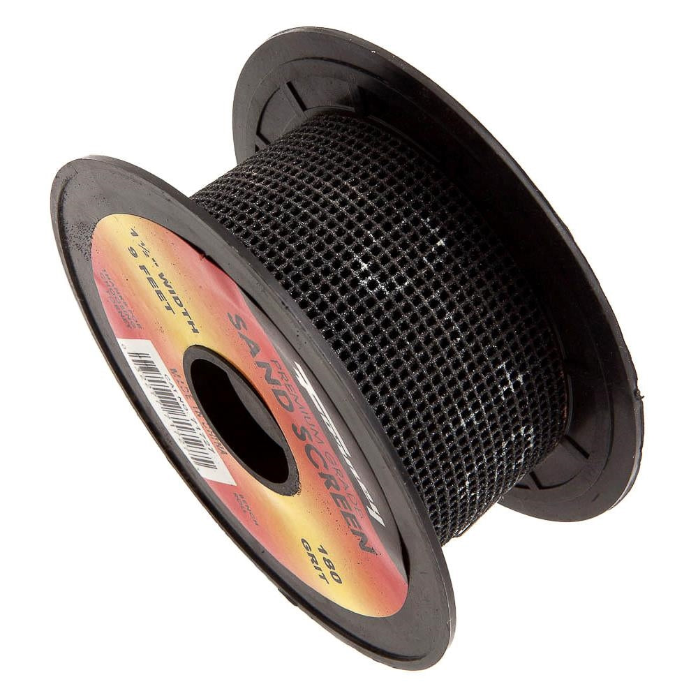 Forney 71727 Sandscreen, 3 yd L, 1-1/2 in W, 180 Grit, Silicon Carbide Abrasive