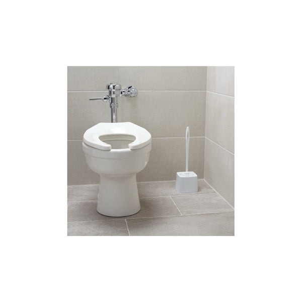 Rubbermaid FG631000WHT Toilet Bowl Brush, 1-1/8 in L Trim, Polypropylene Bristle, White Bristle, 14-1/2 in OAL